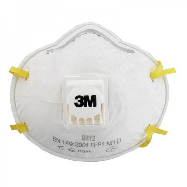 Μασκα Προστασιας Αναπνοης Σκονης FFP1 με Βαλβιδα 3M 8812