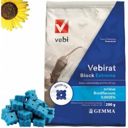 Ποντικοφαρμακο για Δολωματικους Σταθμους Κυβος Μπλε Vebirat Block Extreme 200g
