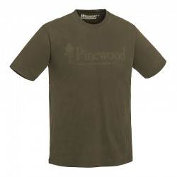 Pinewood 5445 Outdoor Life - T-Shirt Μπλουζες με Σταμπες Κυνηγιου Πρασινες